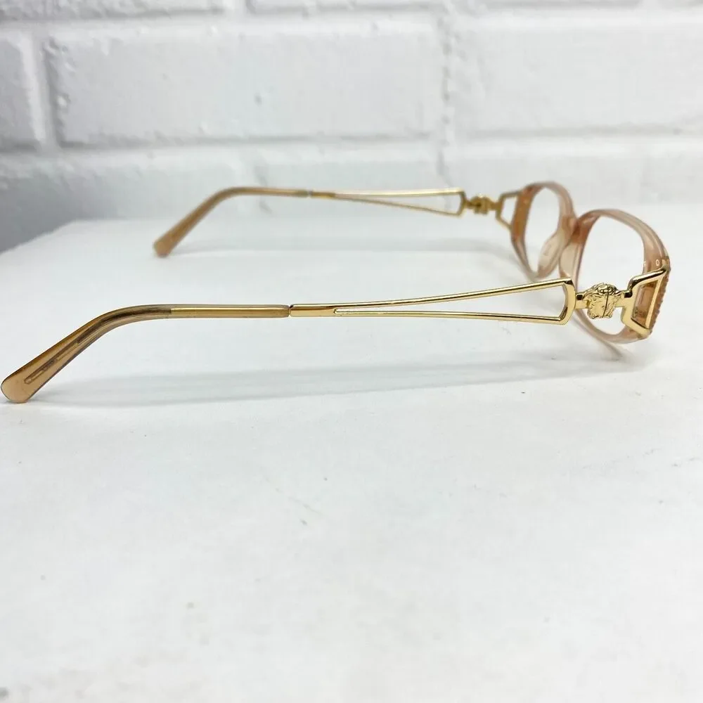 Versace Mod Eyeglasses Sunglasses‎ Frames Gold Rectangular 51[]15 H1974